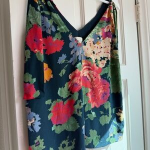 Sezane 100% Silk Floral Top